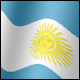 3D Argentina Flag