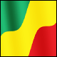 3D Congo Brazzaville Flag