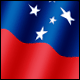 3D Samoa Flag
