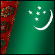 3D Turkmenistan Flag