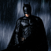 Batman in the rain