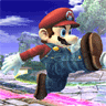 Flying kick Mario